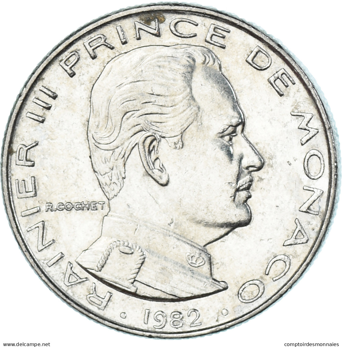 Monnaie, Monaco, 1/2 Franc, 1982 - 1960-2001 Nouveaux Francs