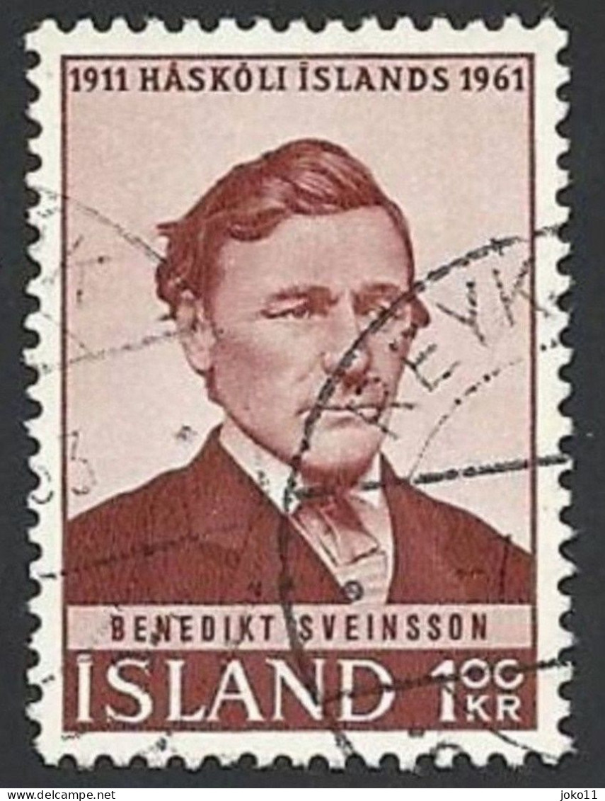 Island, 1961, Mi.-Nr. 356, Gestempelt - Gebruikt