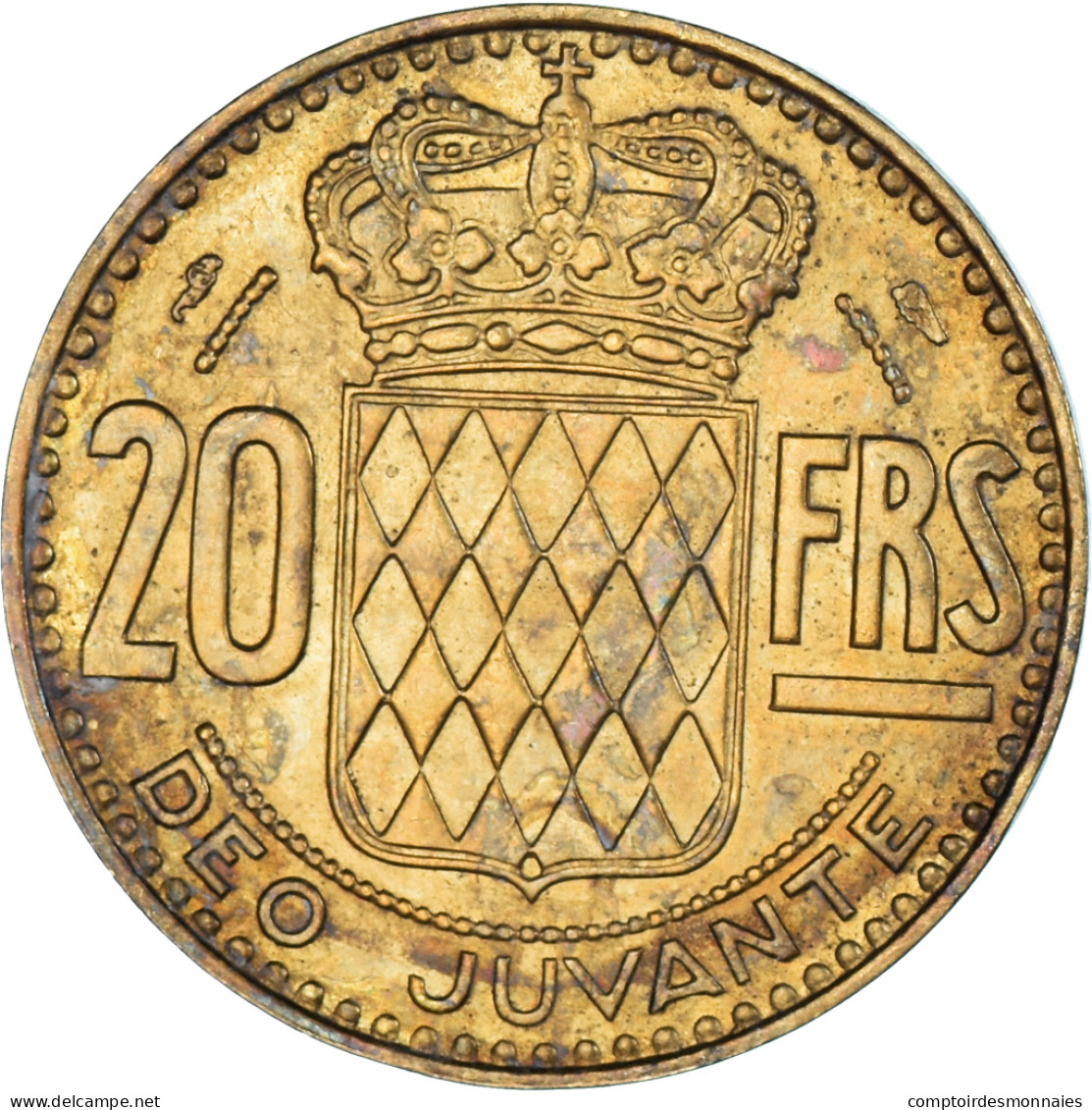 Monnaie, Monaco, 20 Francs, Vingt, 1951 - 1949-1956 Oude Frank