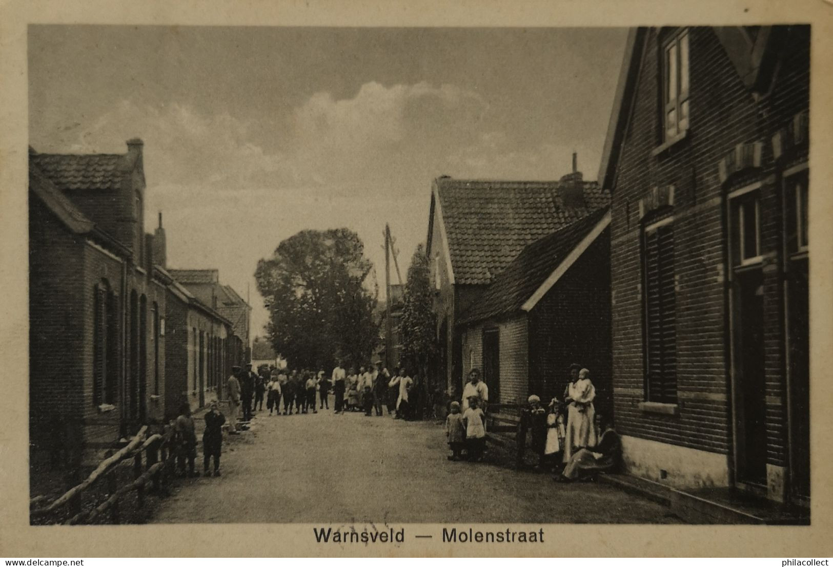 Warnsveld (Gem. Zutphen) Molenstraat (Veel Volk) 1926 - Zutphen