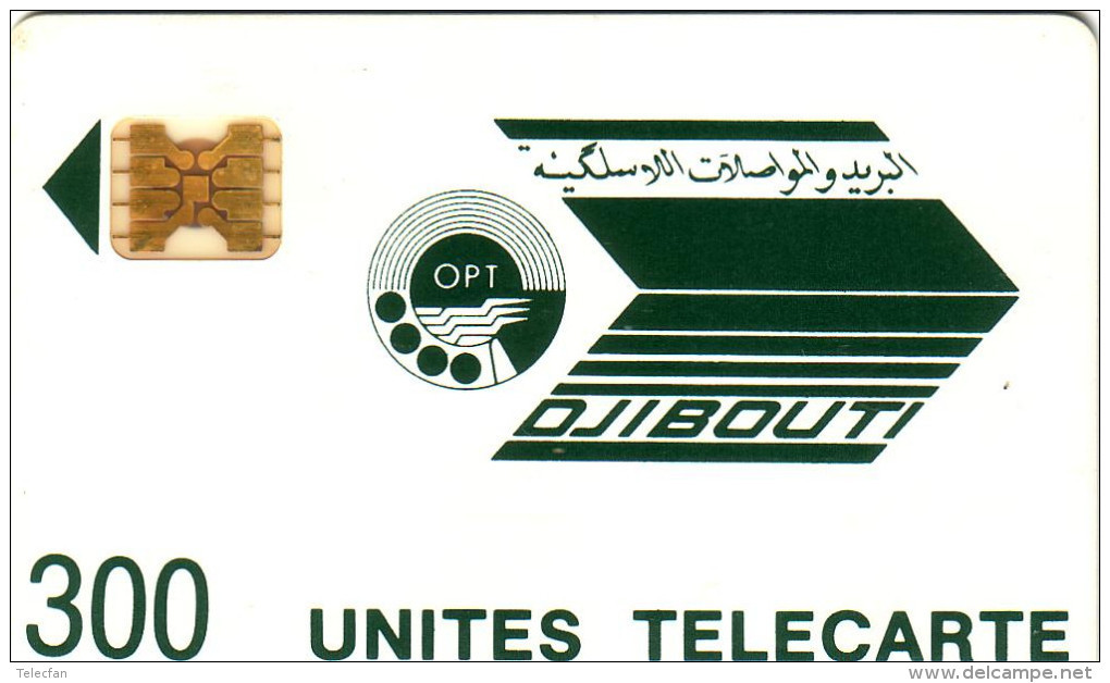 DJIBOUTI LOGO 300U SC4 OB N° 8719 IMPACTS UT - Gibuti