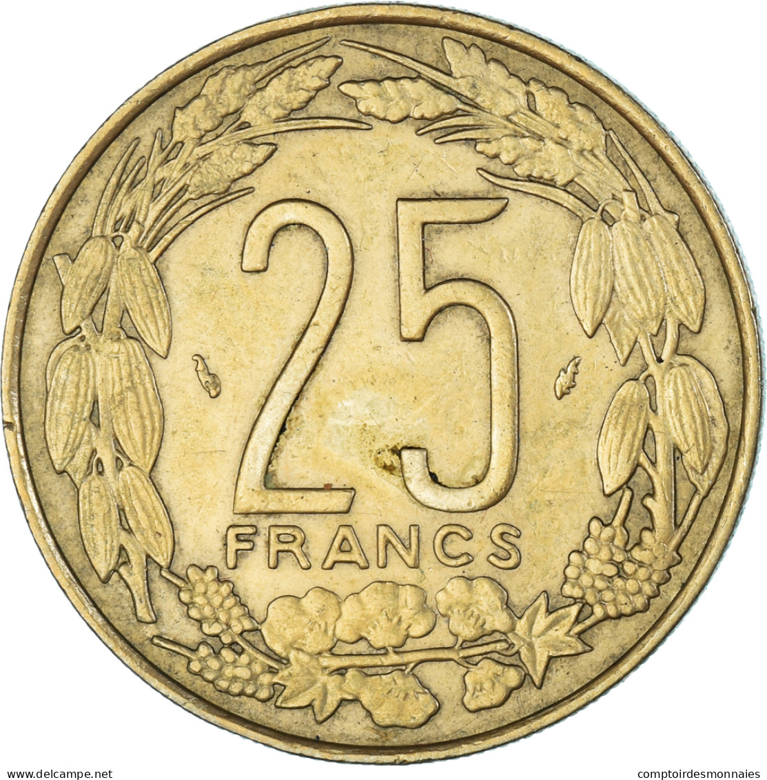 Monnaie, États De L'Afrique Centrale, 25 Francs, 1975 - Zentralafrik. Republik