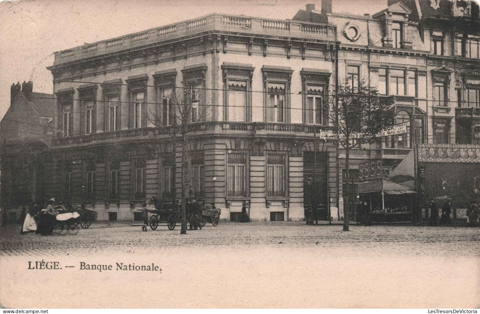 BELGIQUE - Liege - Banque Nationale - Cohn Donnay Rue De L'université -  Carte Postale Ancienne - - Liege