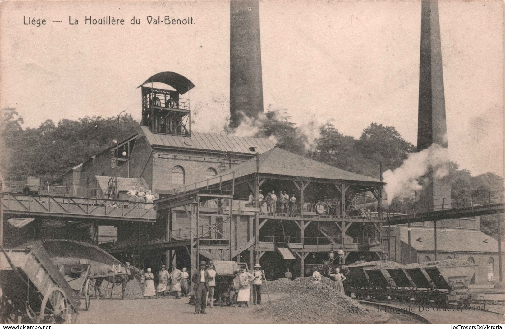 BELGIQUE - Liege - La Houillere Du Val Benoit - Star -  Carte Postale Ancienne - - Liege