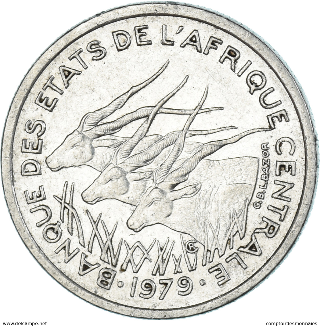 Monnaie, États De L'Afrique Centrale, 50 Francs, 1979 - Centrafricaine (République)