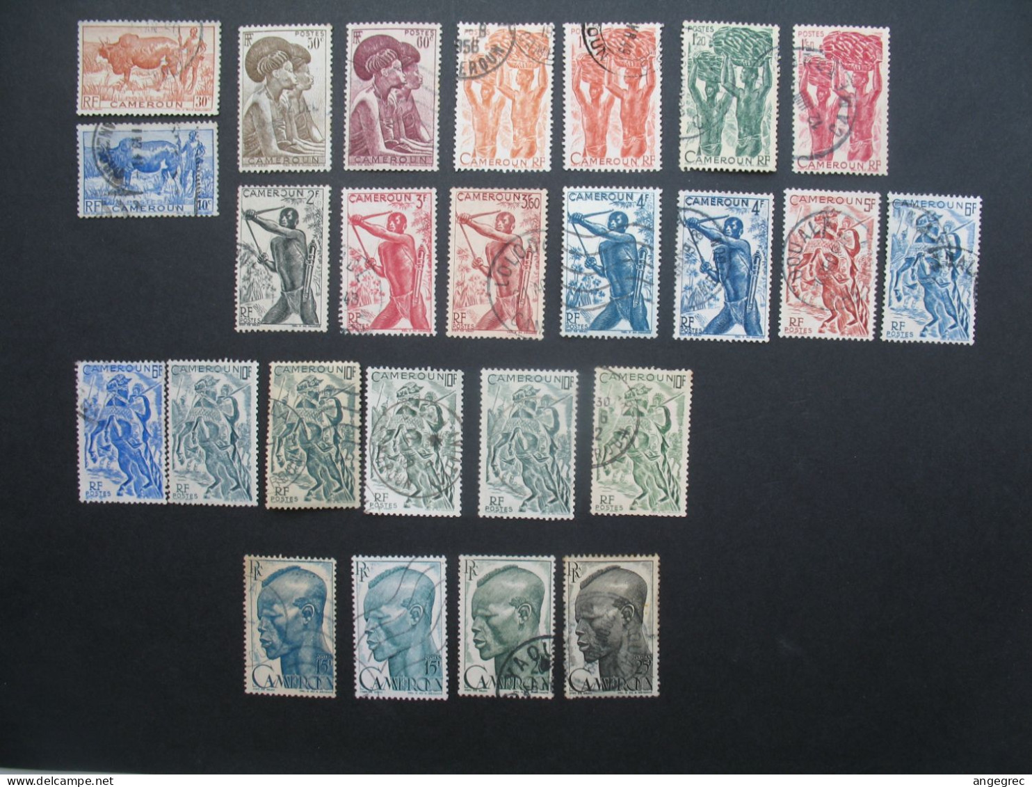 Cameroun Colonies Française 1944 à 1946 Lot De Timbres Oblitéré - Used Stamps