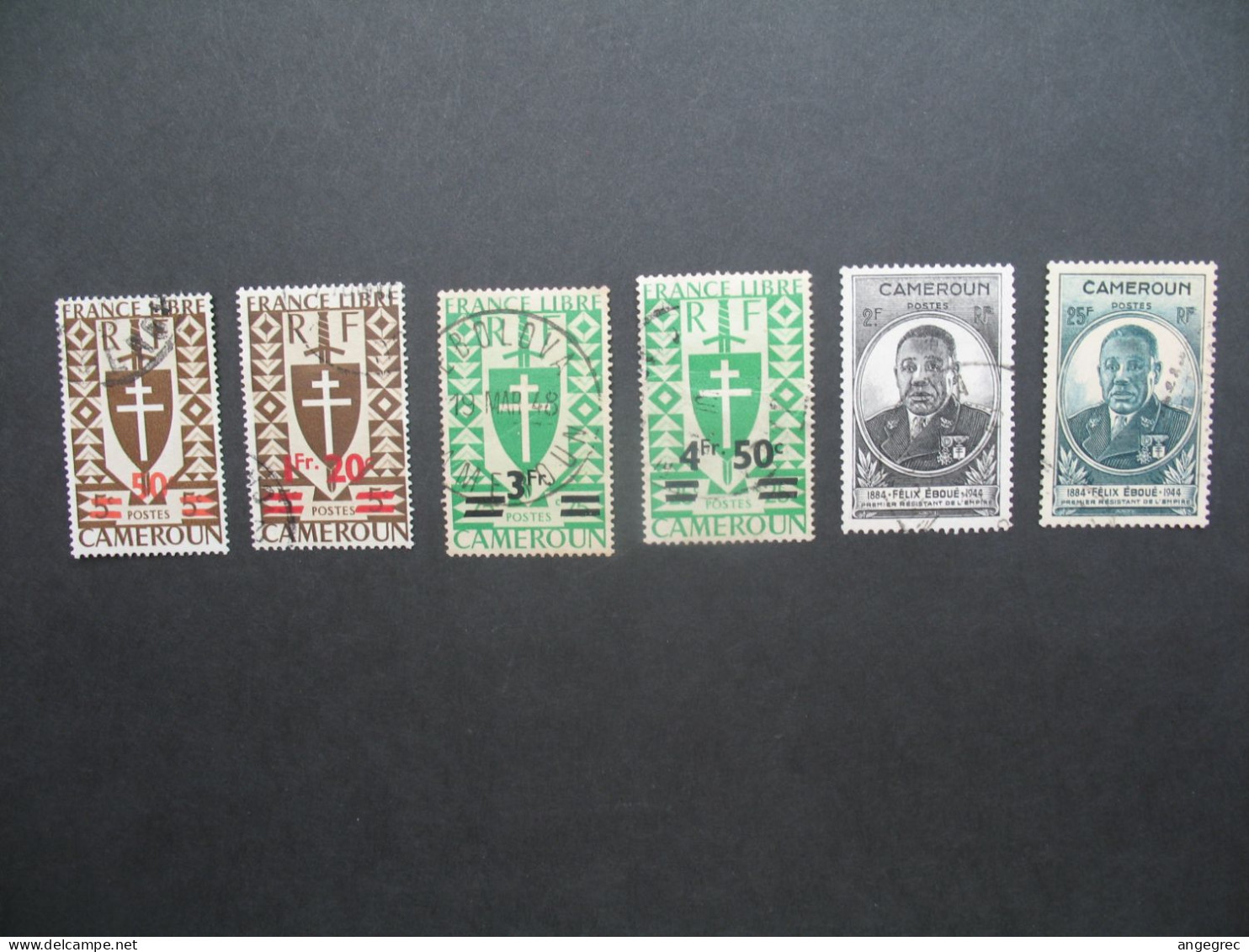 Cameroun Colonies Française 1944 à 1946 Lot De Timbres Oblitéré - Gebruikt