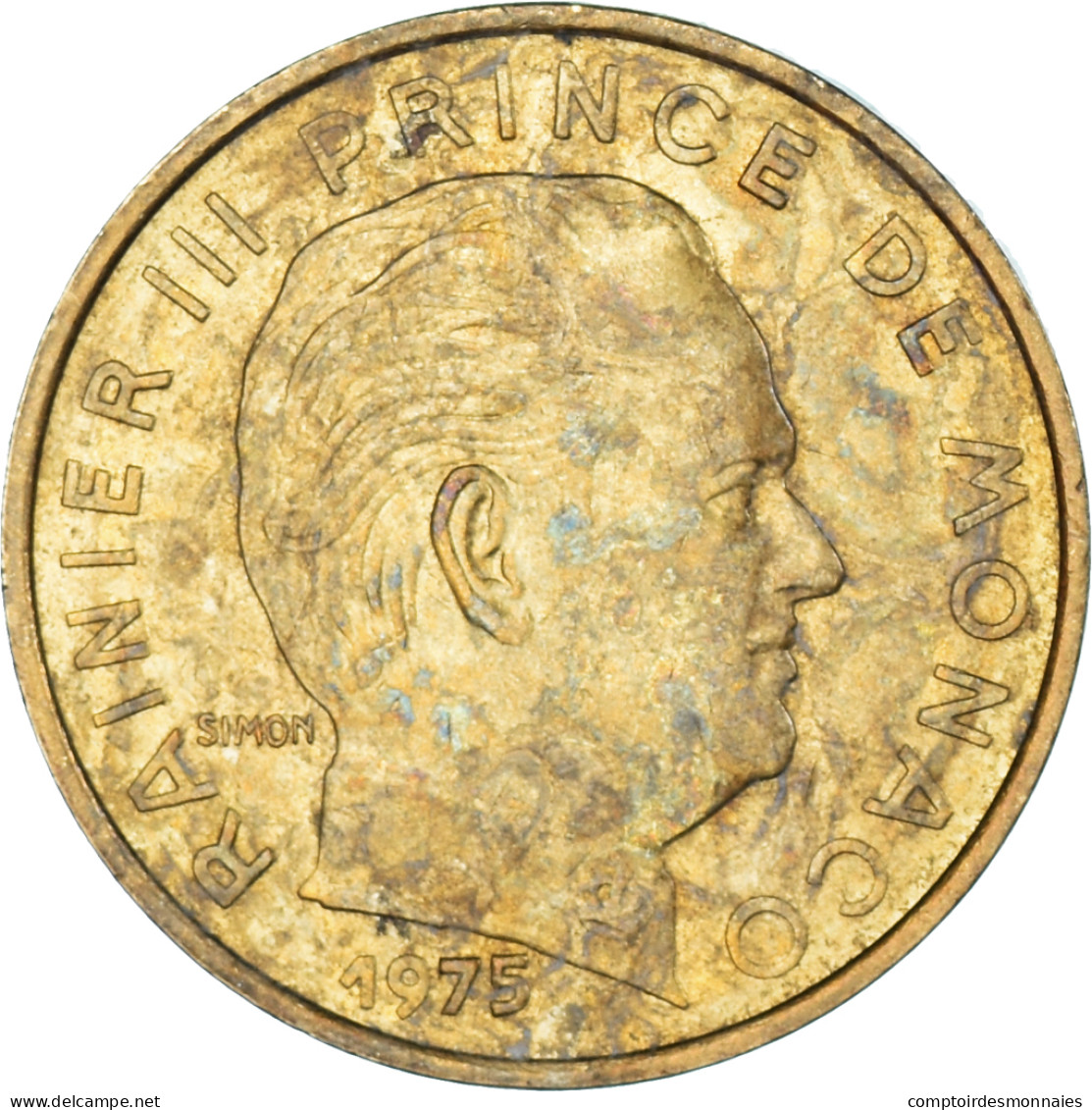 Monnaie, Monaco, 10 Centimes, 1975 - 1960-2001 Nouveaux Francs
