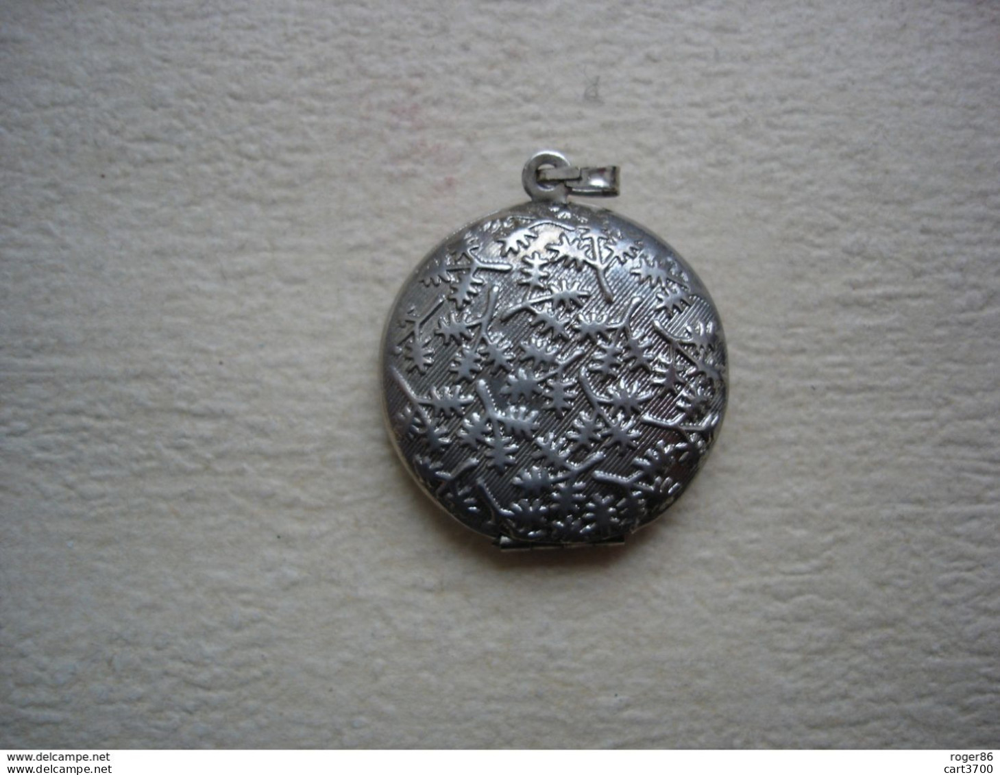 Ancien Pendentif Boite à Cheveux Ou Porte Photo - Anhänger