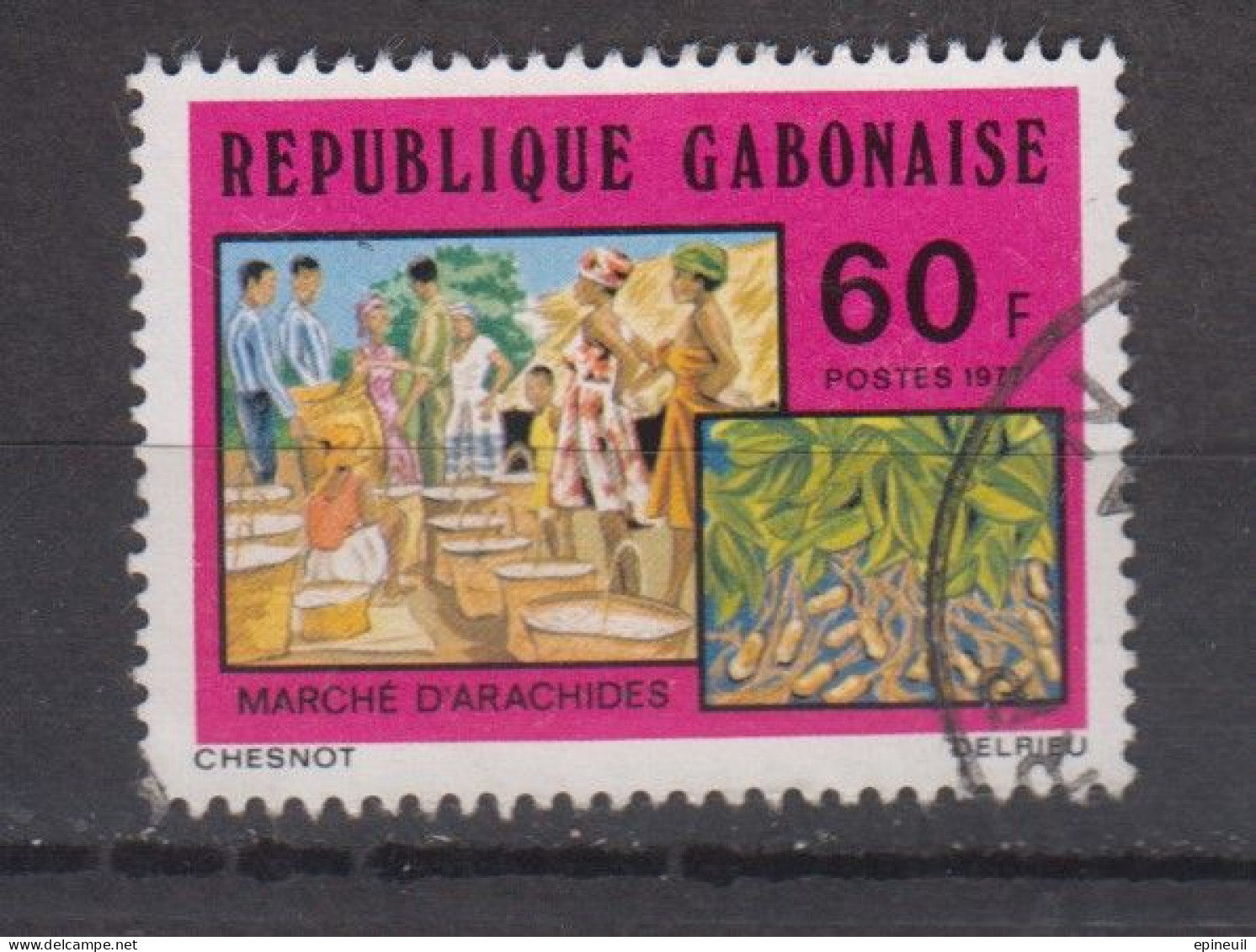 GABON ° 1977 YT N° 371 - Gabon (1960-...)