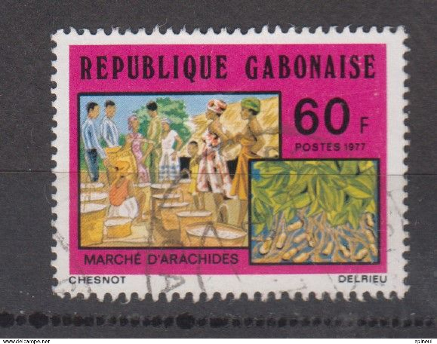 GABON ° 1977 YT N° 371 - Gabon (1960-...)