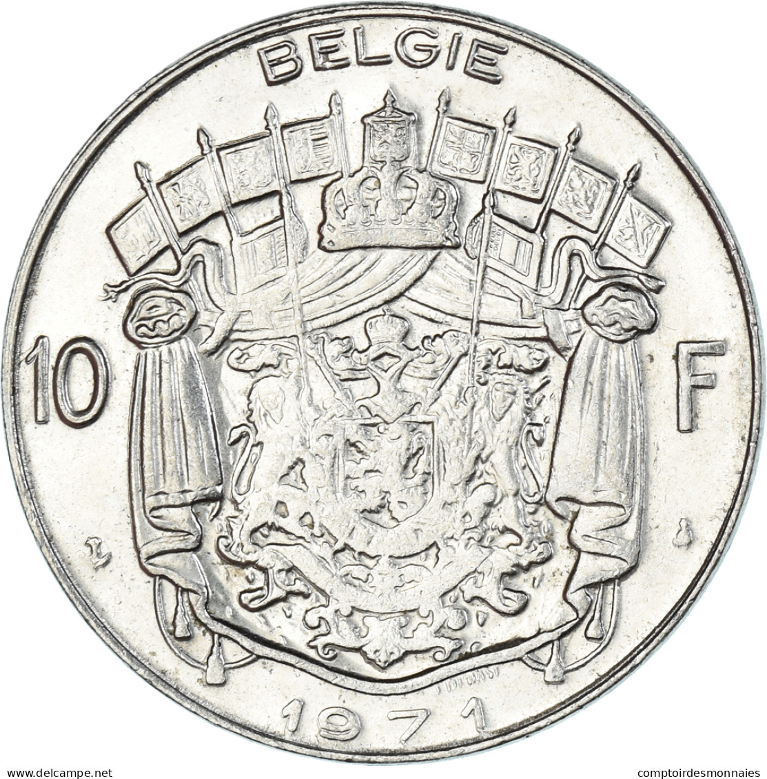 Monnaie, Belgique, 10 Francs, 10 Frank, 1971 - 10 Francs