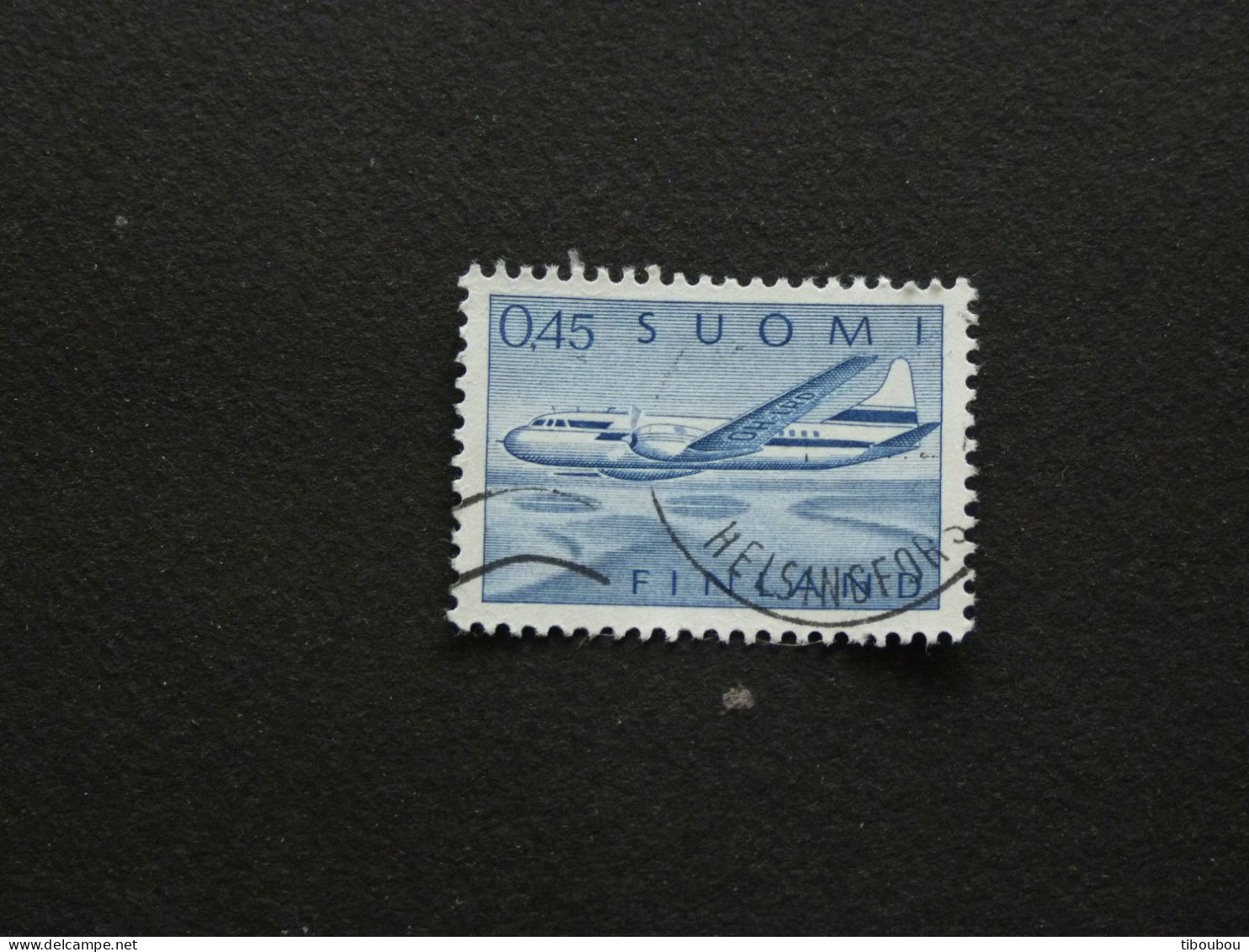 FINLANDE SUOMI FINLAND YT POSTE AERIENNE 8 OBLITERE - CONVAIR METROPOLITAIN 440 AVION PLANE - Used Stamps