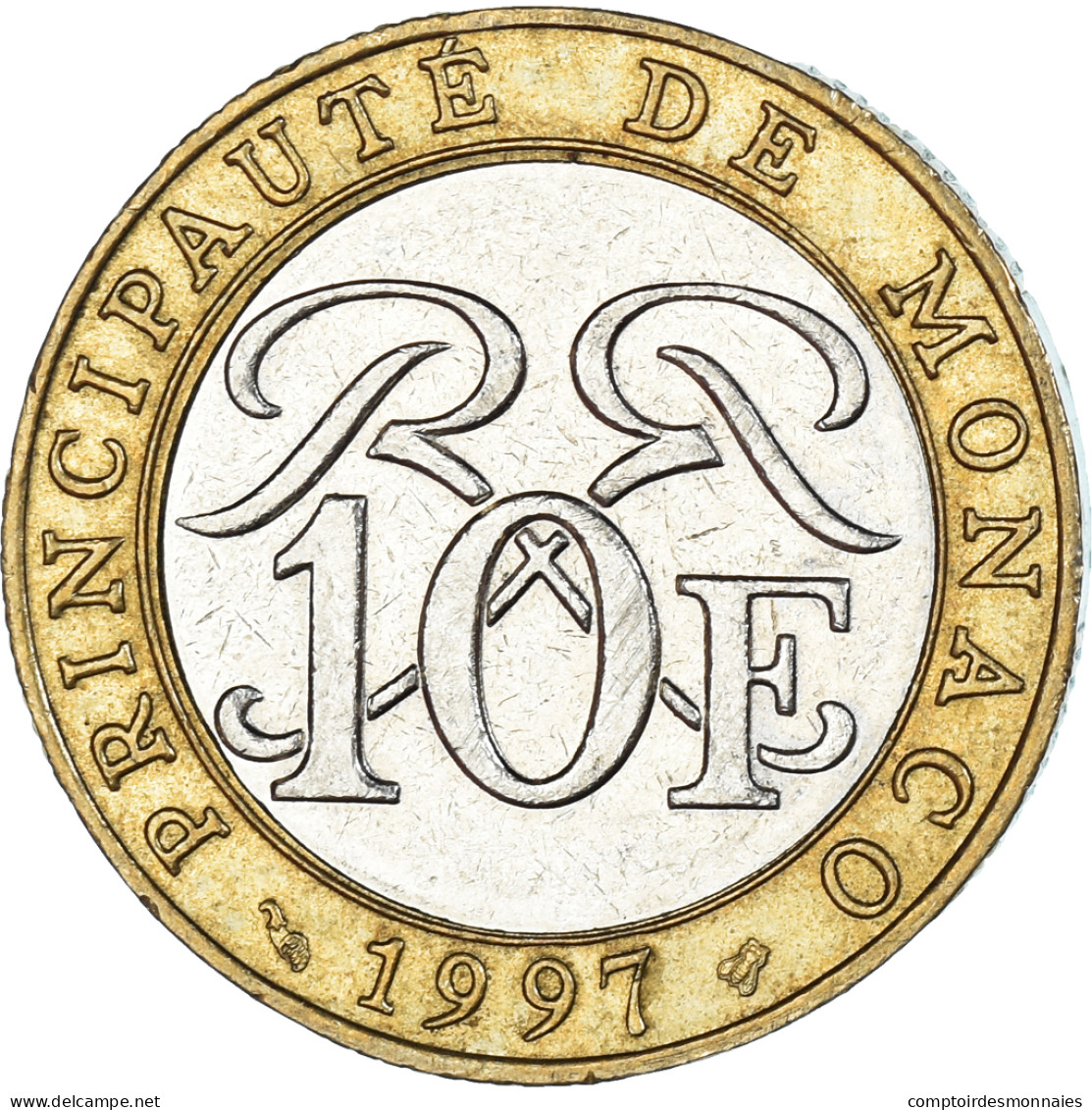 Monnaie, Monaco, 10 Francs, 1997 - 1960-2001 Nouveaux Francs