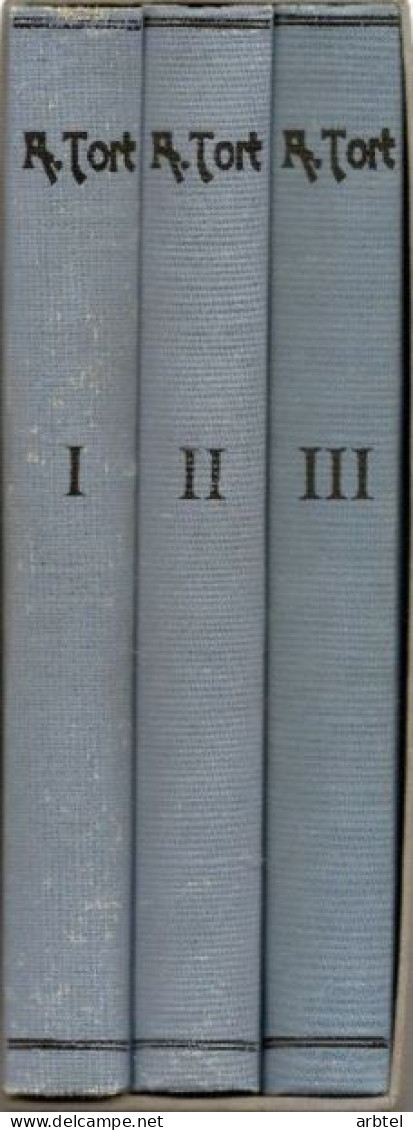 3 TOMOS GUIA DEL COLECCIONISTA SELLOS CORREOS ESPAÑA 1850 1900 TORT NICOLAU CON CAJETIN - Variedades & Curiosidades