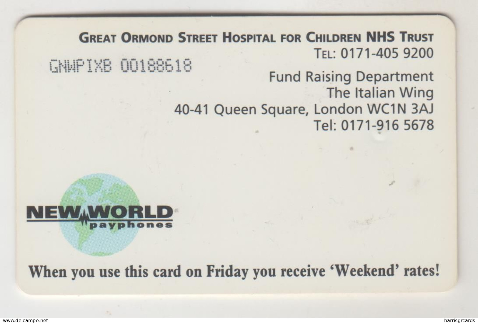 UK - Great Ormond Street Hospital, NWP/SmartZ, 2 £, Tirage 20.000, Used - [ 8] Firmeneigene Ausgaben