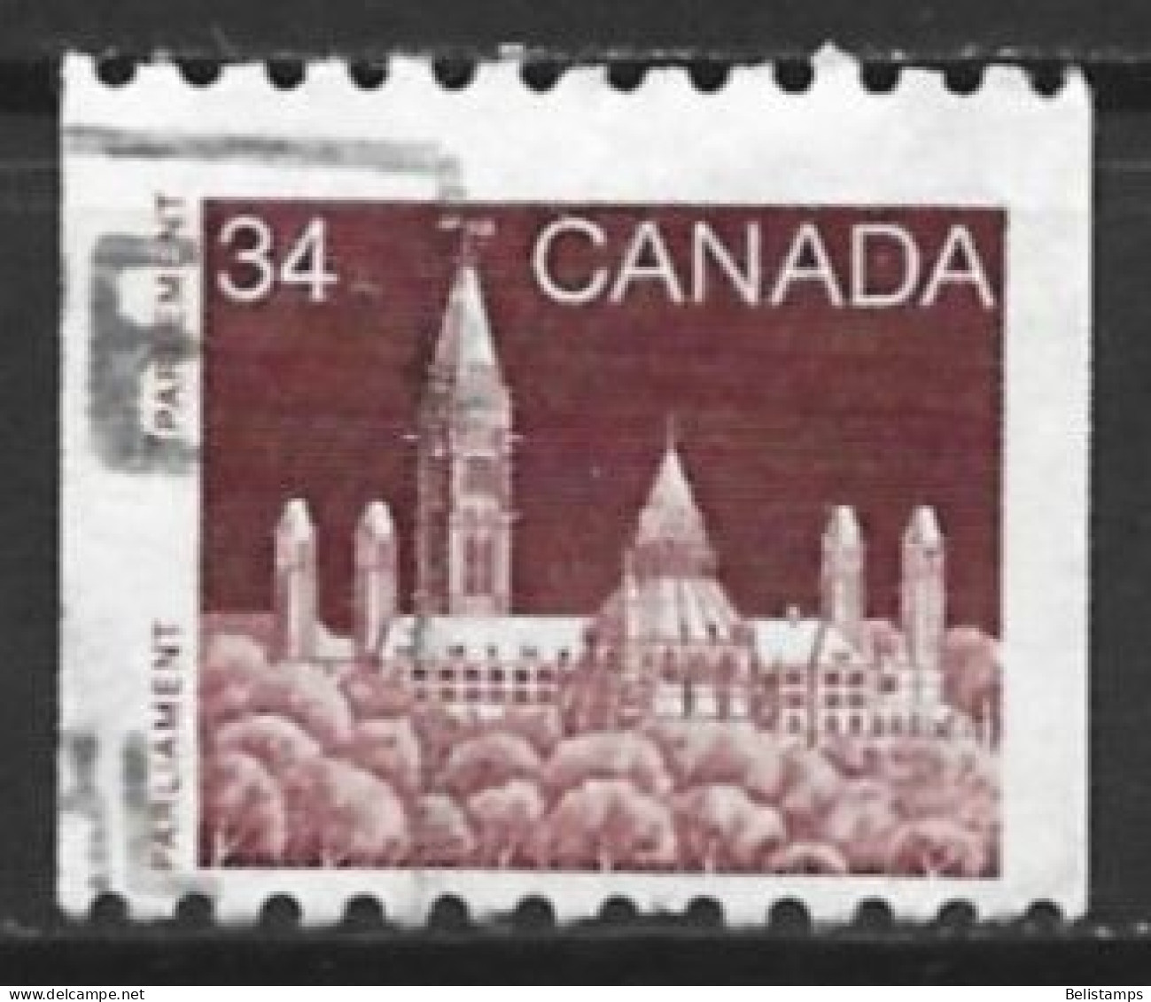 Canada 1985. Scott #952 (U) Parliament (Library)  *Complete Issue* - Roulettes