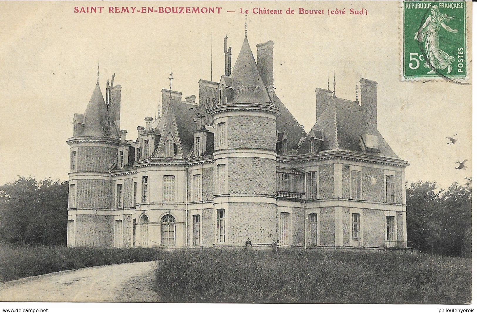 CPA 51 SAINT REMY EN BOUZEMONT Château De Bouvet Côté Sud 1908 Superbe - Saint Remy En Bouzemont