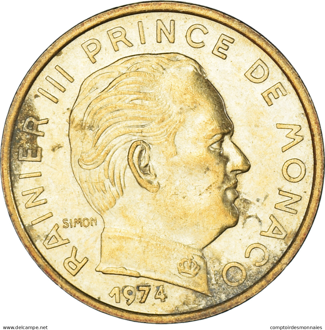 Monnaie, Monaco, 10 Centimes, 1974 - 1960-2001 Nouveaux Francs