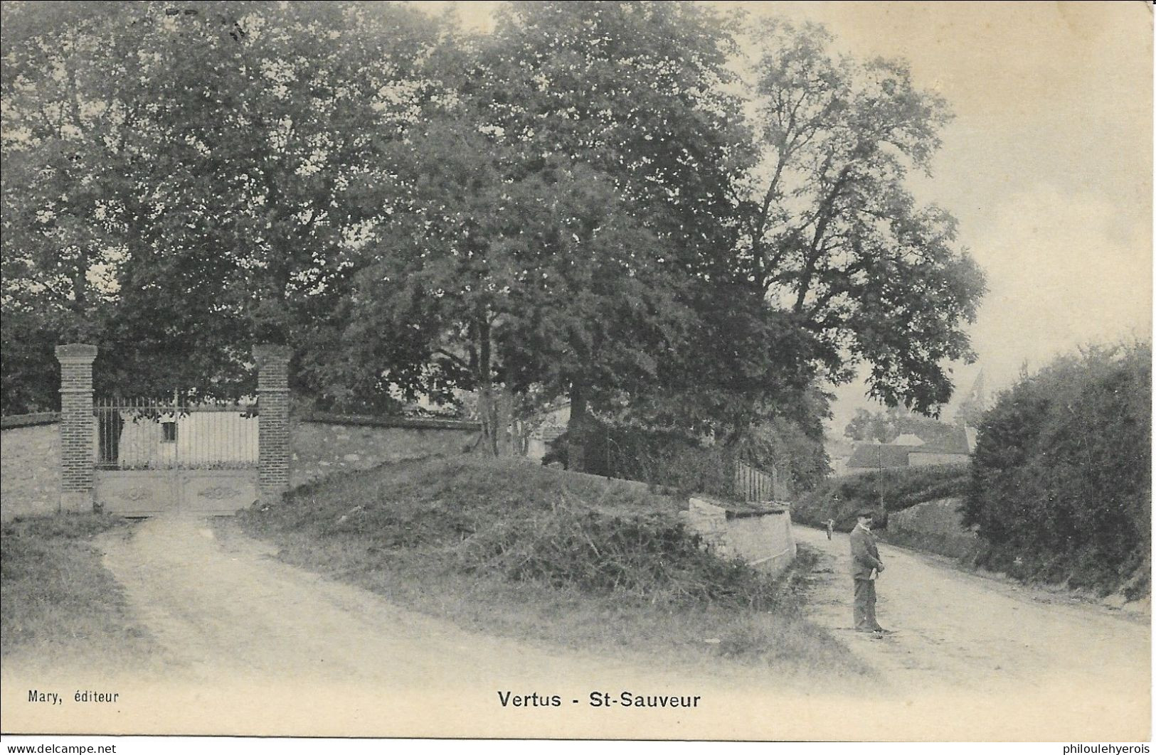 CPA 51 VERTUS  St Sauveur Superbe Oblitération De BERGERES LES VERTUS 1907 - Vertus