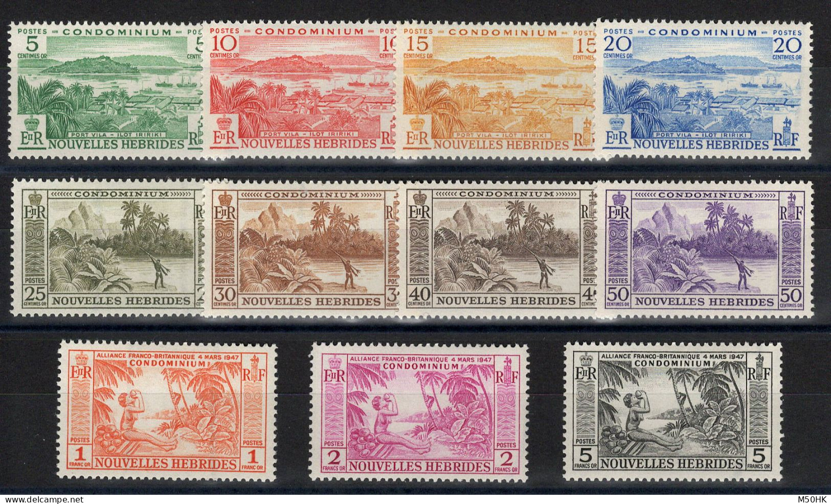 Nouvelles Hebrides - YV 175 à 185 N** MNH Luxe Complete Cote 70 Euros - Unused Stamps