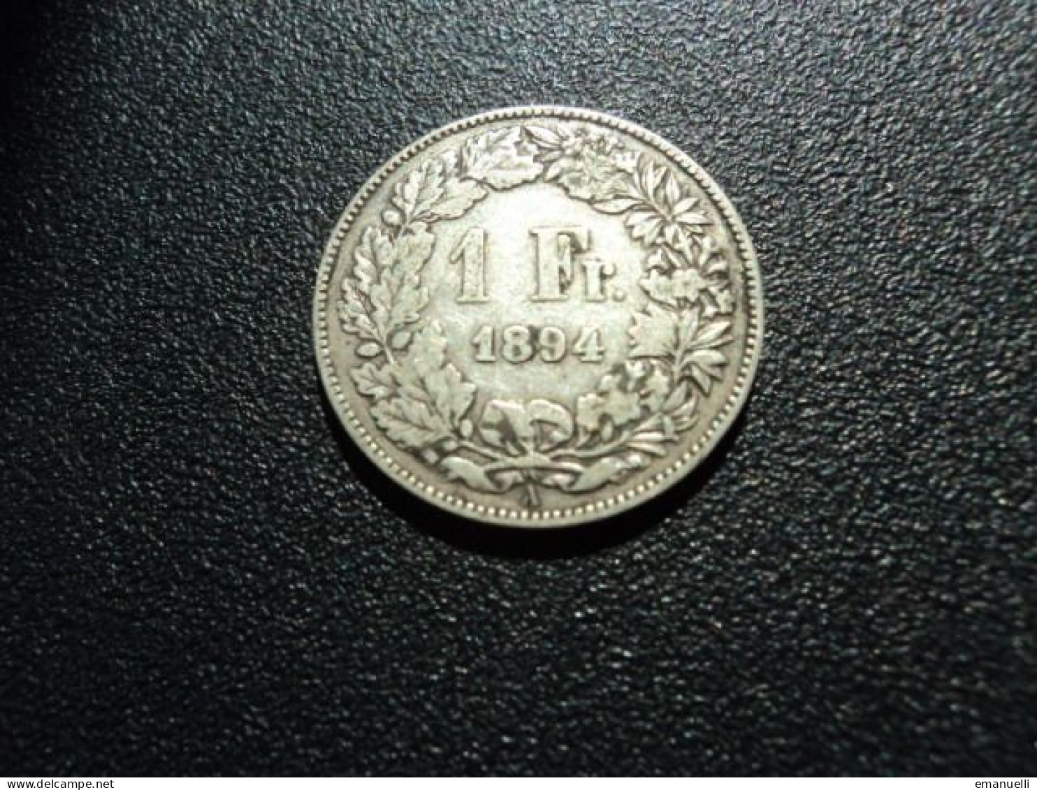 SUISSE : 1 FRANC   1894 A    KM 24     TB+ / TTB - 1 Franc