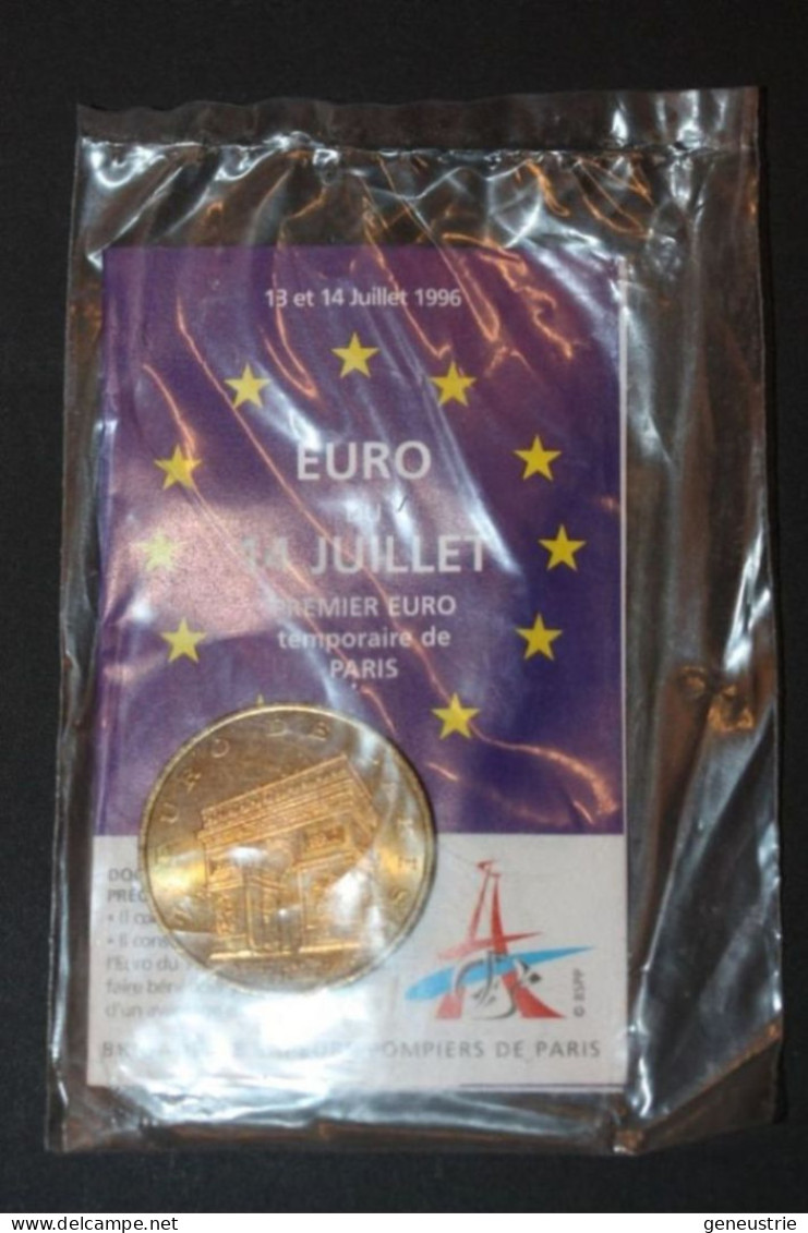 Pièce De 1 Euro De Paris 1996 Sous Blister - Brigade Des Sapeurs Pompiers De Paris - Pompier - Firemen's Euro Of Paris - Euros Des Villes