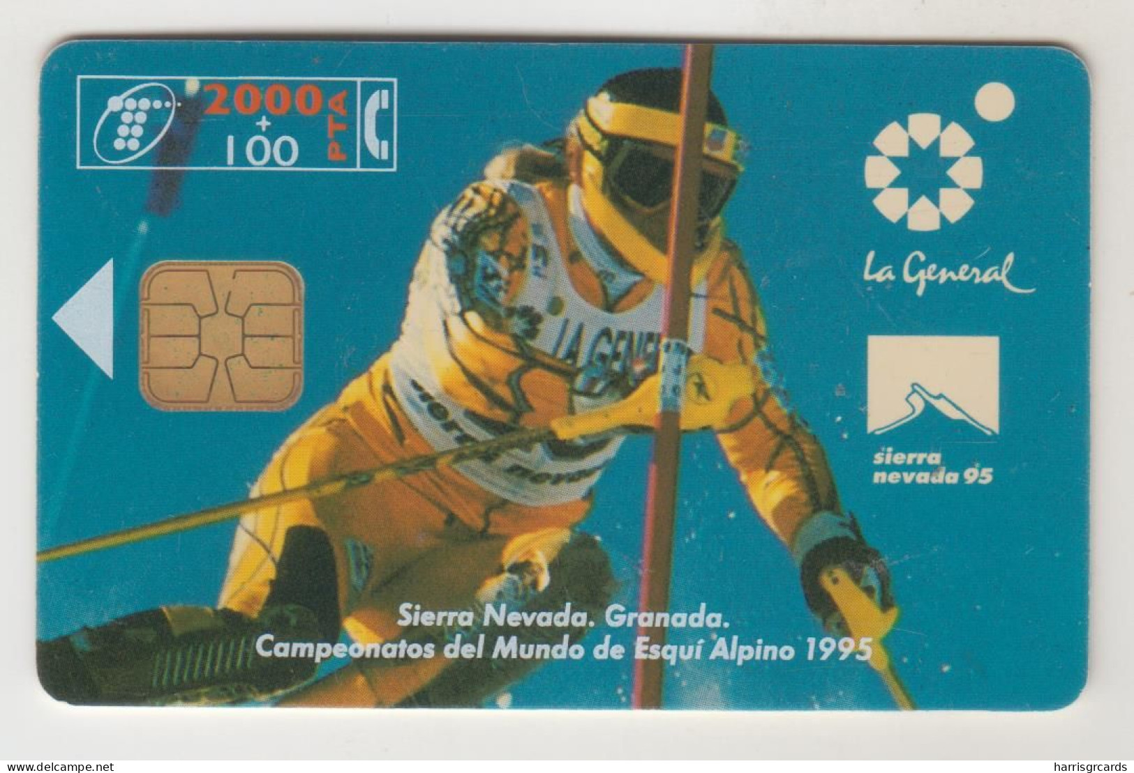 SPAIN - Campeonato Mundial Esqui (granada-95), CP-063, 01/95, Tirage 54.000, Used - Privatausgaben