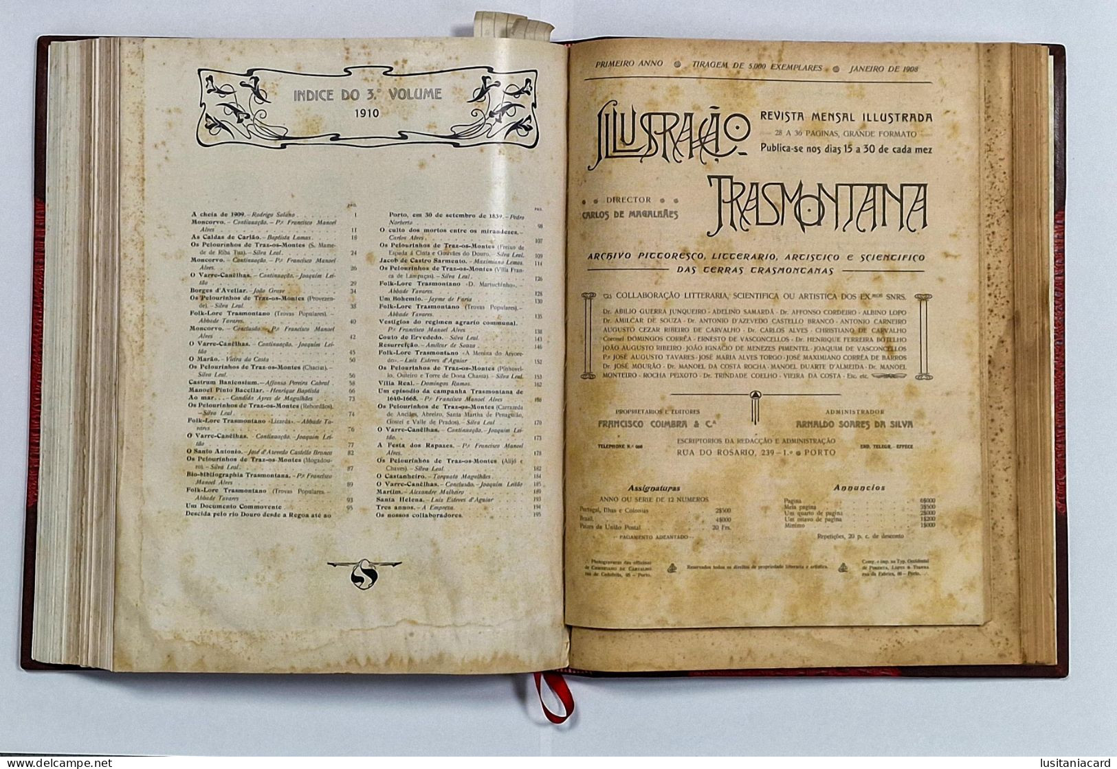 Illustração Transmontana-Archivo Pittoresco Literario E Scientifico Das Terras Transmontanas(LIVRO C/3 VOLS.)(RARO)-1908 - Livres Anciens