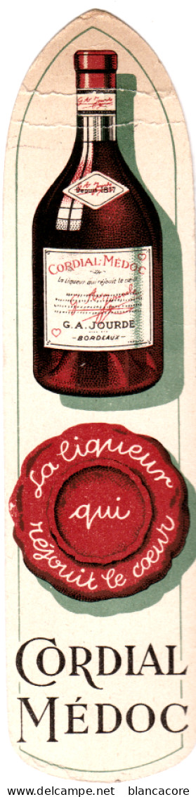 Marque Page Signet Liqueur Vielle Cure & Cordial Médoc à Bordeaux - Marque-Pages