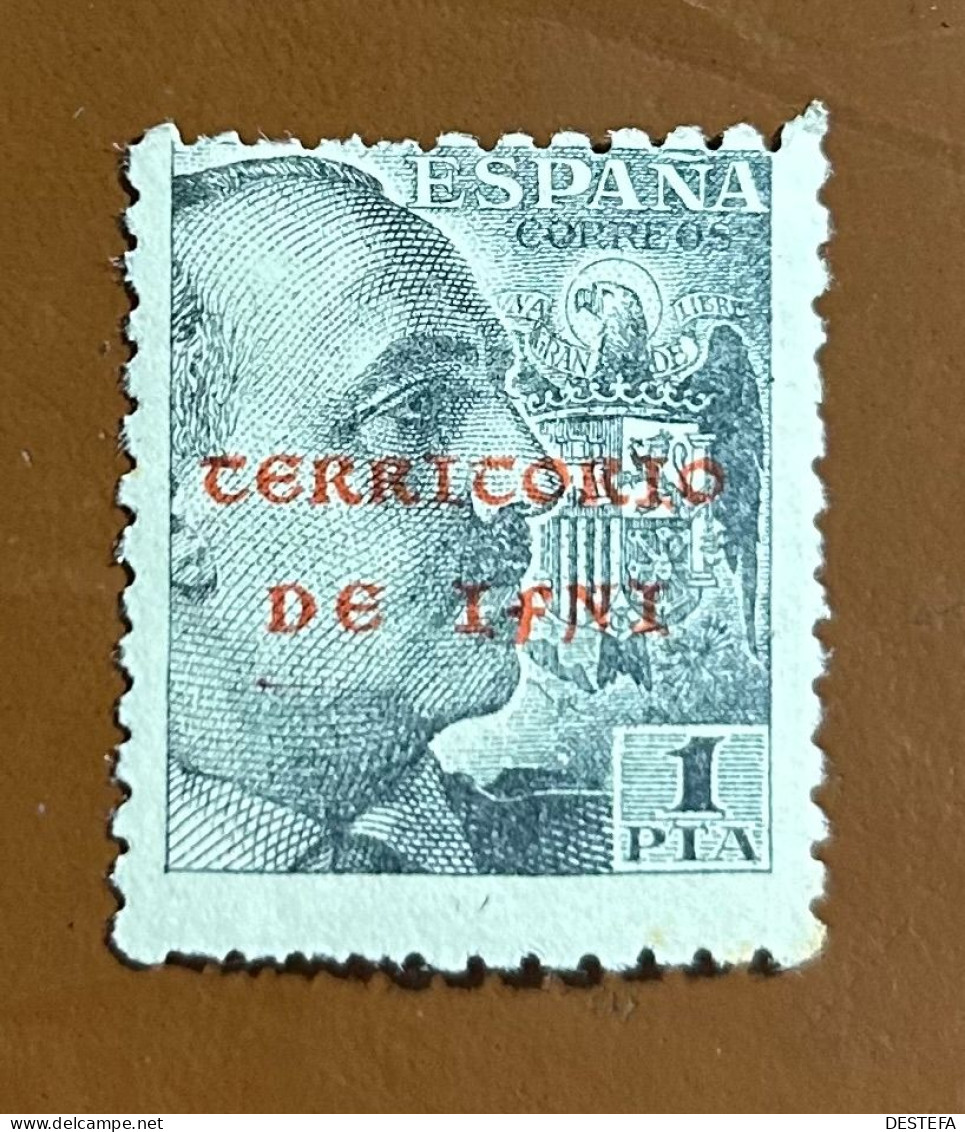 1941-1942.- IFNI. 1 Pta. Edifil Nº 12. Nuevo Sin Fijasellos ** - Ifni