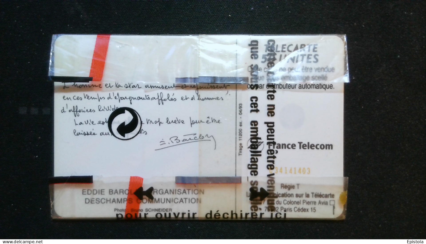 ► Caroline Et Eddie Barclay  Au Piano  - Télécarte Neuve Sous Blister     -   11 200 Ex - France Telecom - Musique