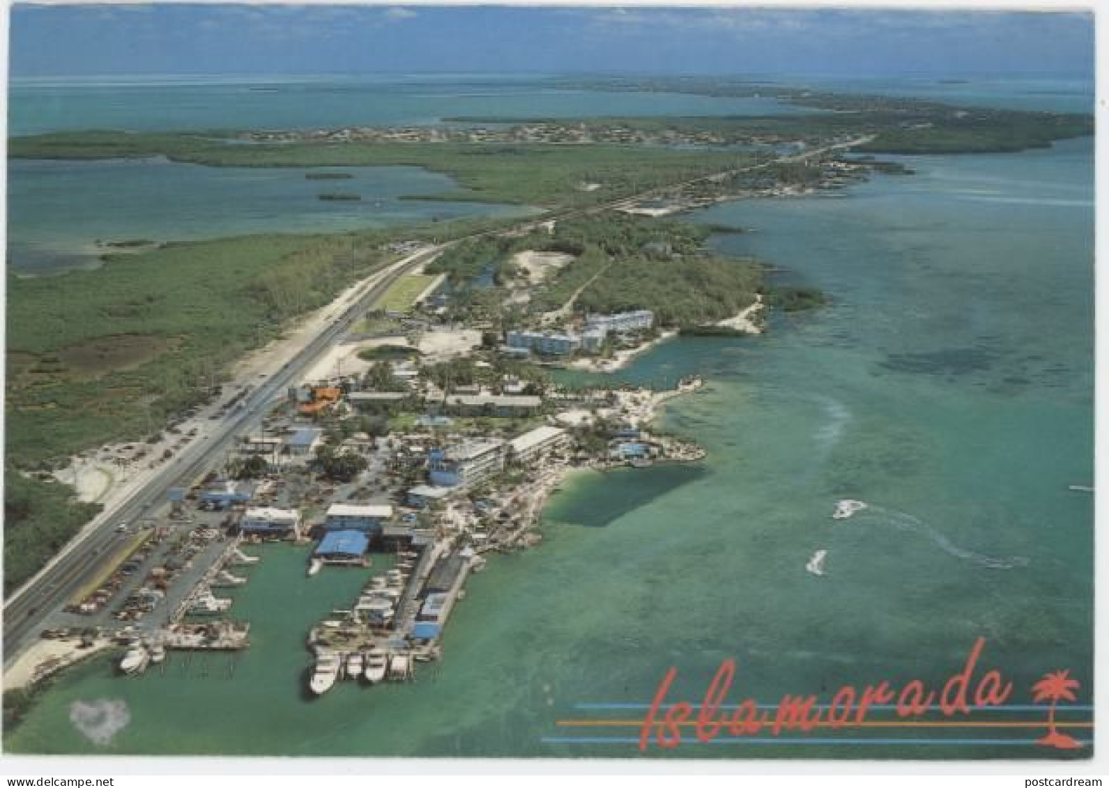 Florida Keys From Islamorado Aerial View Postcard - Key West & The Keys