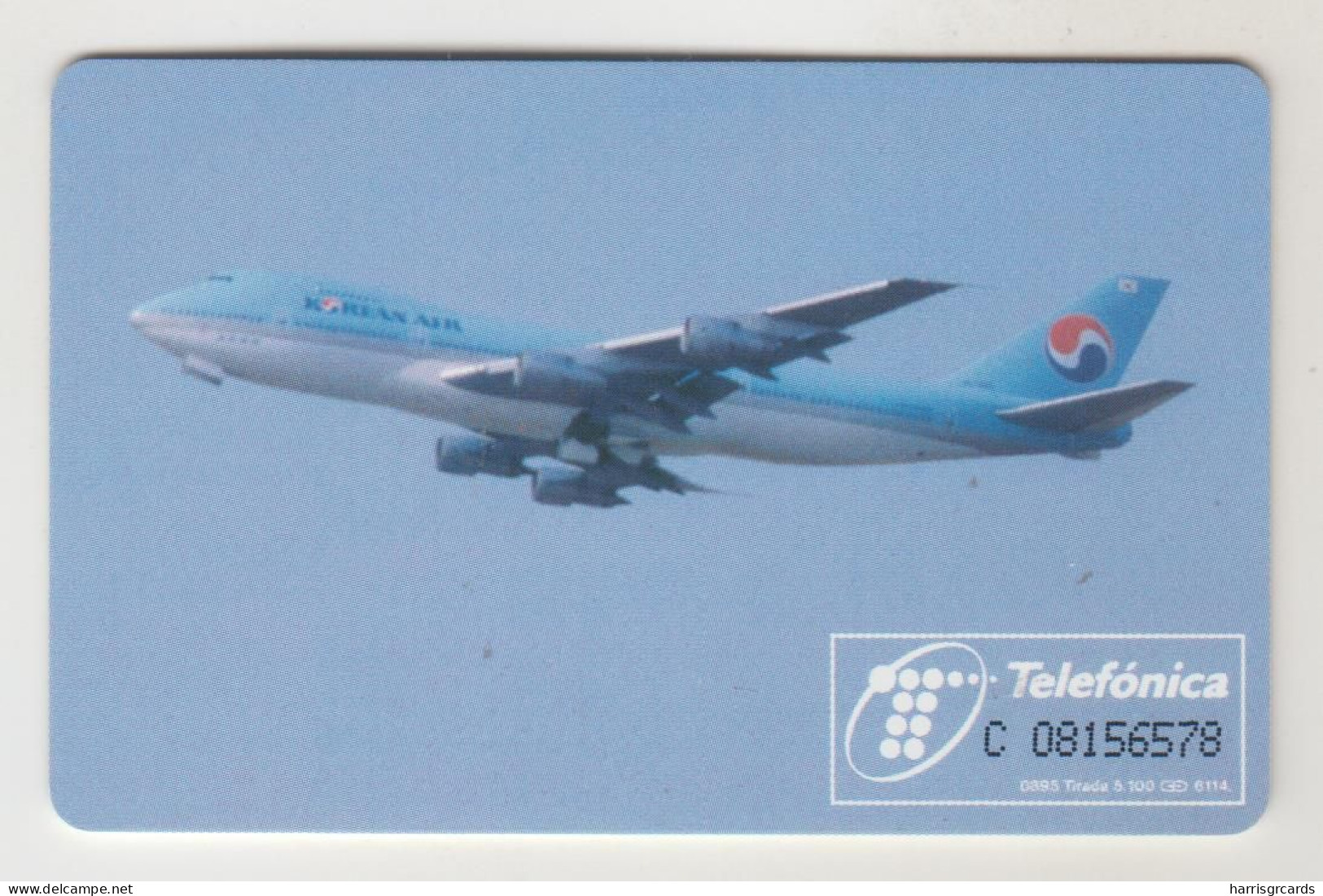 SPAIN - Korean Air (Airplane), P-145, 08/95, Tirage 5.100, Used - Privatausgaben