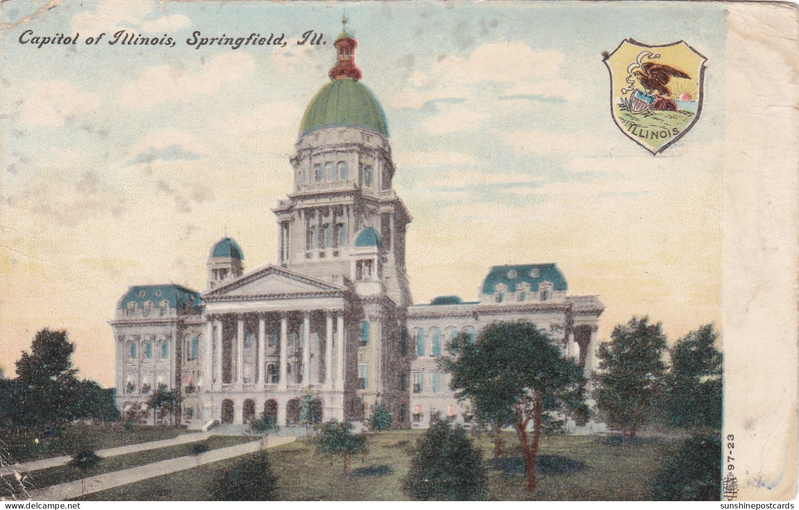 Illinois Springfield State Capitol Building 1913 - Springfield – Illinois