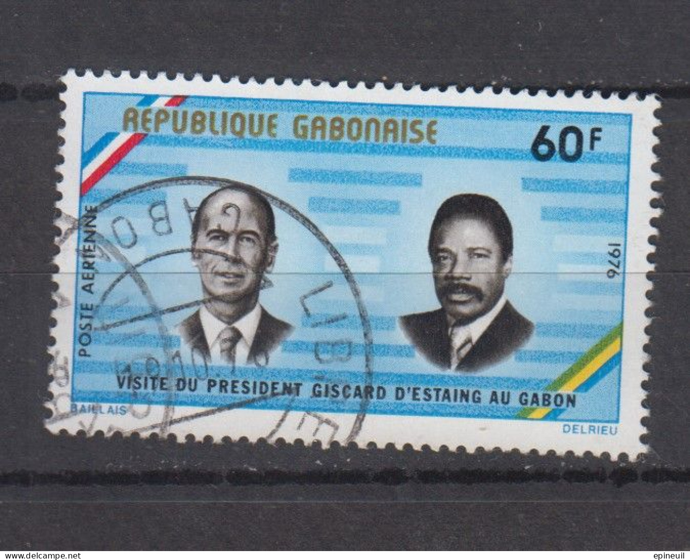 GABON ° 1976 YT N° AVION 187 - Gabon (1960-...)
