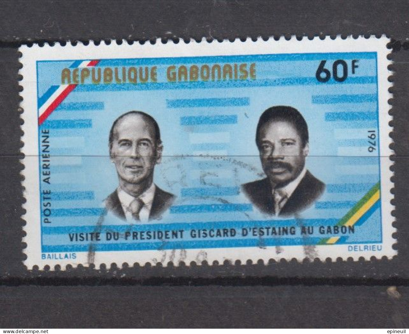 GABON ° 1976 YT N° AVION 187 - Gabon (1960-...)