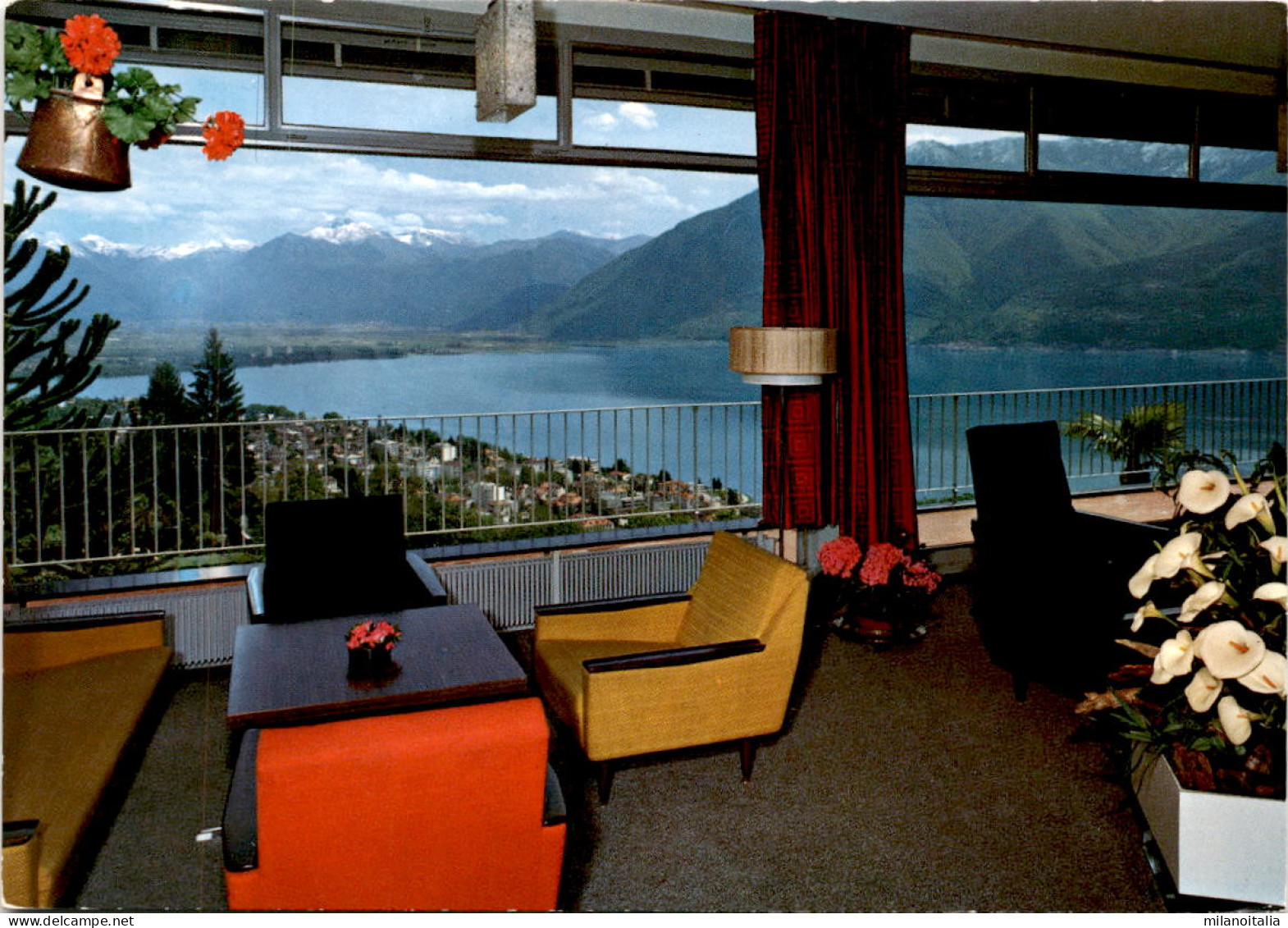 Aufenthaltsraum Mit Herrlichem Blick Auf Den Lago Maggiore - Hotel Orselina - Orselina-Locarno (5202) - Orselina