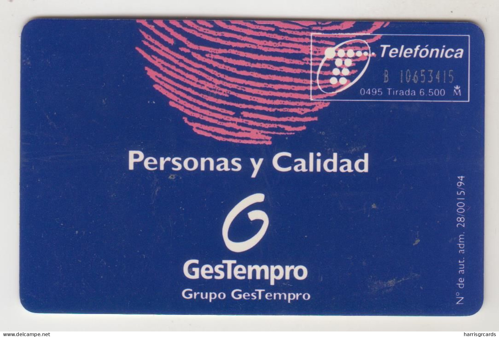 SPAIN - Grupo Gestempro, P-121, 04/95, Tirage 6.500, Used - Privatausgaben