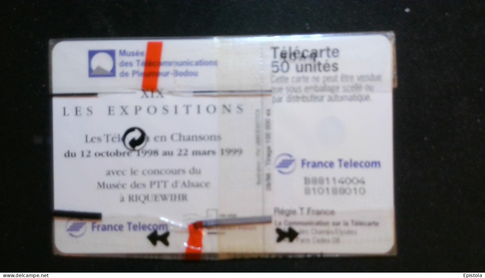 ► Les TELECOM En CHANSONS  Partition  Disque Vinyl   - Télécarte Neuve Sous Blister     -  100 000 Ex - France Telecom - Musique