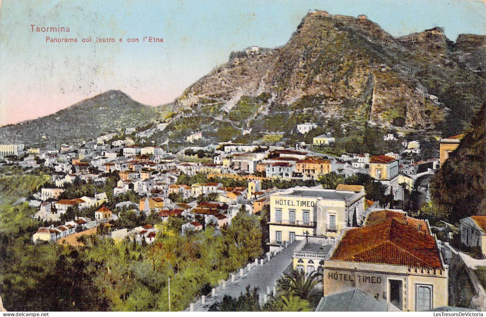 ITALIE - Taormina - Panorama Col Teatro E Con L'Etna - Carte Postale Ancienne - Sonstige & Ohne Zuordnung