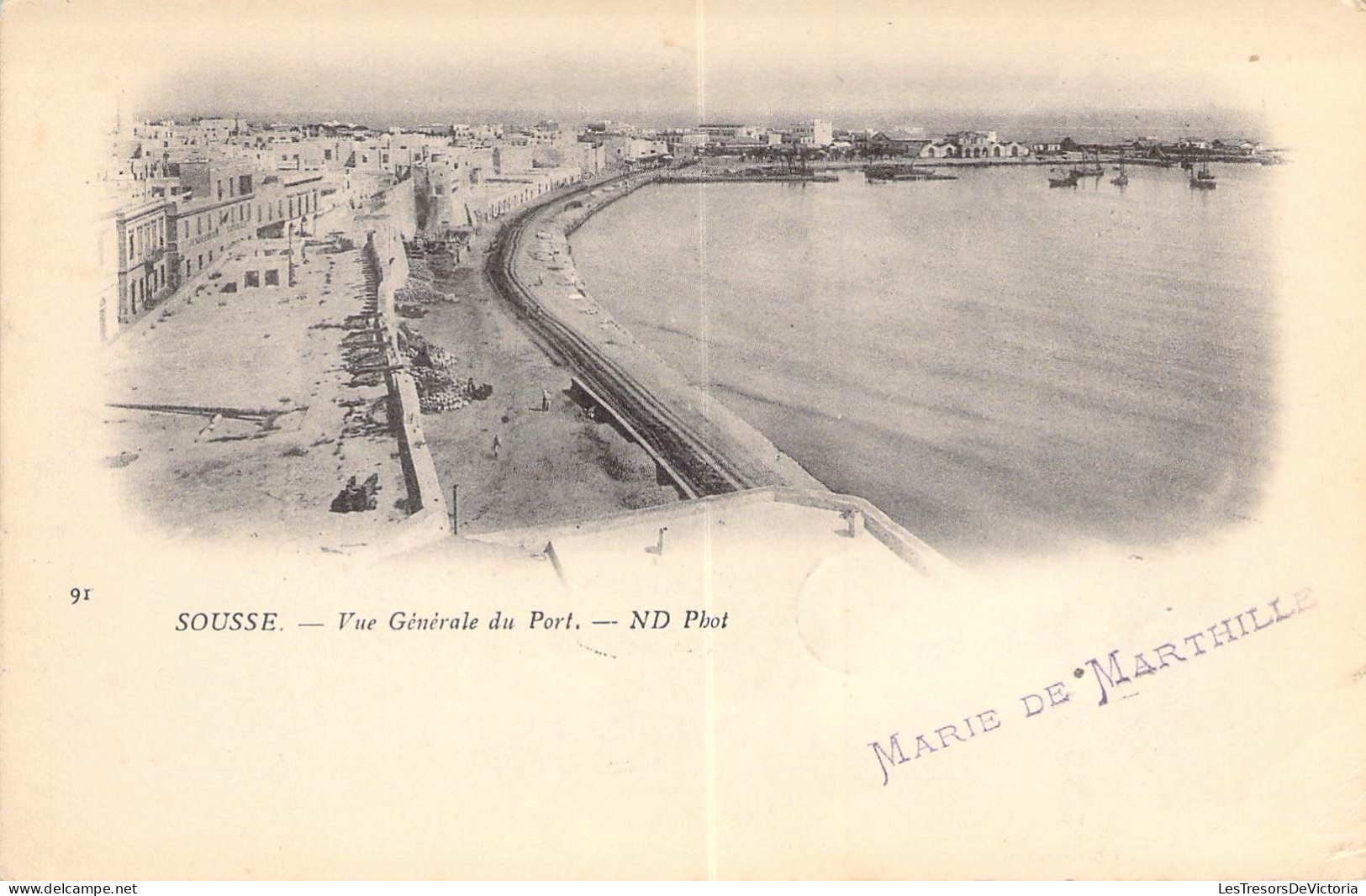 TUNISIE - Tousse - Vue Générale Du Port - Marie De Marthille - Carte Postale Ancienne - Tunisia