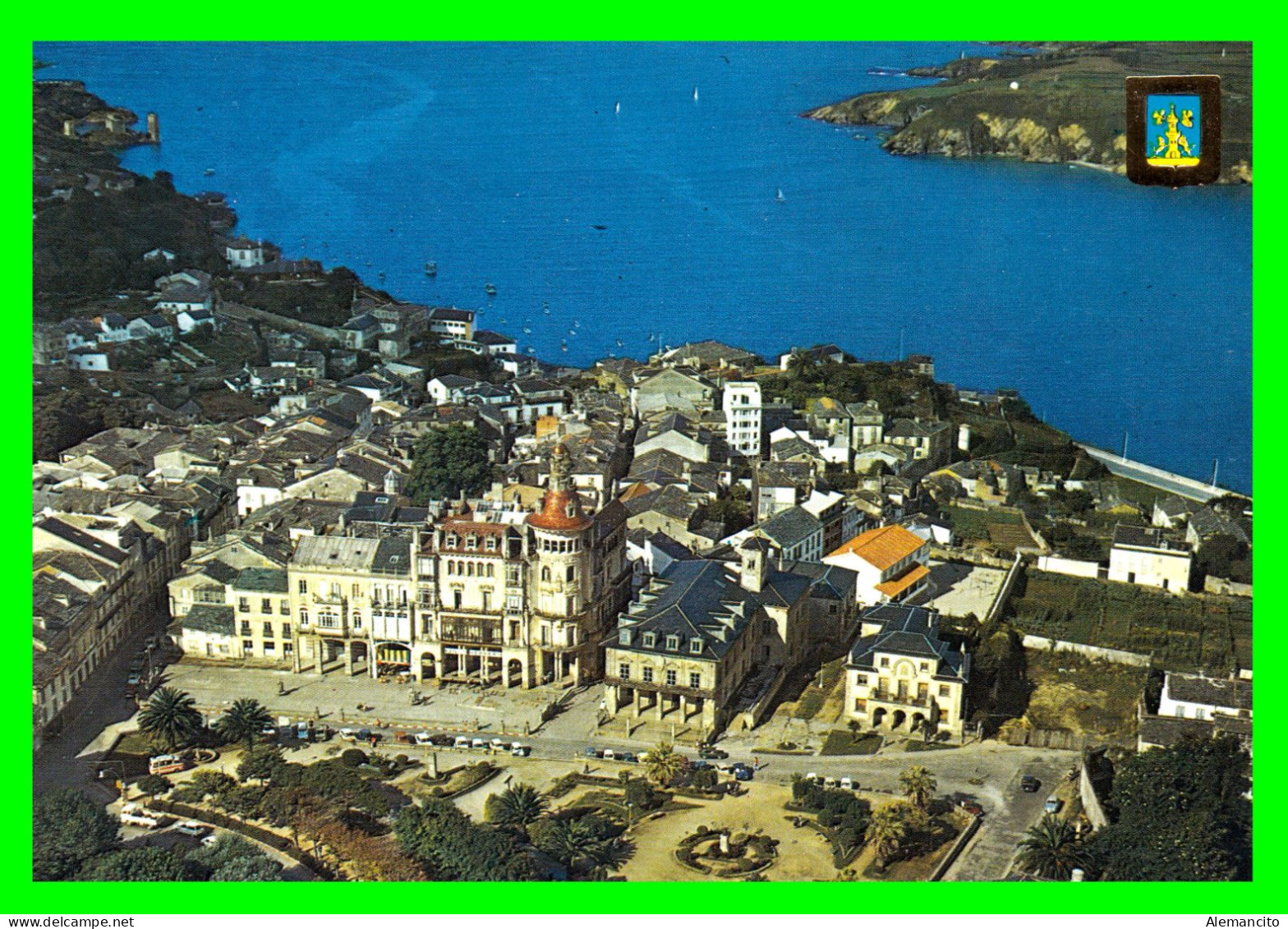 ESPAÑA FOTO POSTAL  VISTA PANORAMICA DE LA CIUDAD DE RIBADEO ( LUGO ) - Lugo