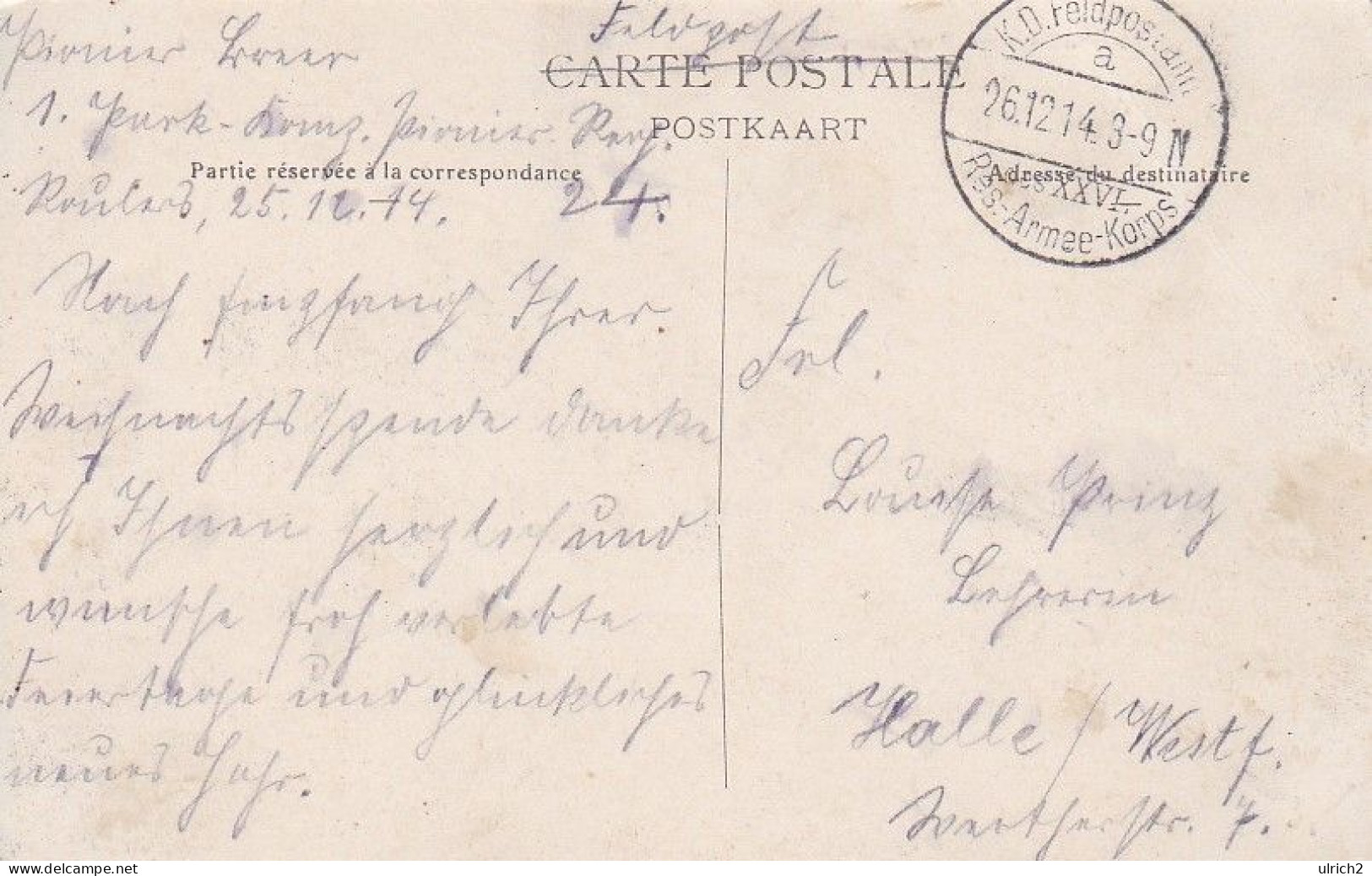 AK Roulers - Rue Conscience - Feldpost 1914 (63876) - Roeselare