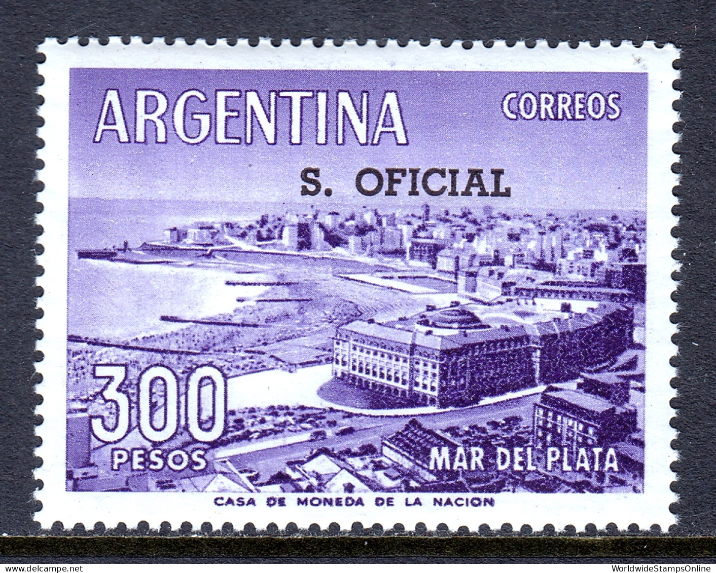 Argentina - Scott #O145 - MNH - Minor Crease UL - SCV $7.50 - Dienstzegels