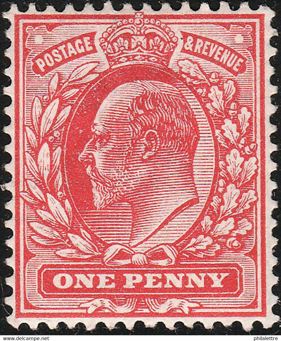 GB - KEVII - 1902 - SG220 1d Bright Scarlet - Superb UM / MOGNH ** - Nuevos