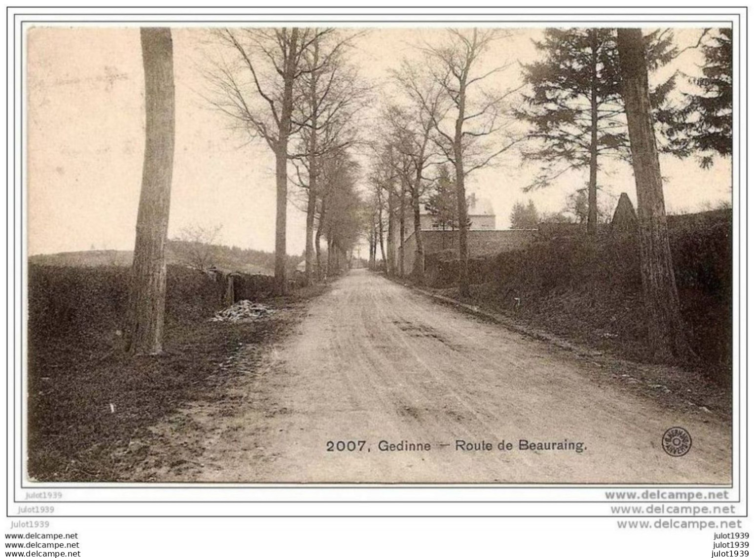 GEDINNE ..-- Route De BEAURAING . 1921 Vers BRUXELLES ( Mr Mme UBAGHS ) . Voir Verso . - Gedinne