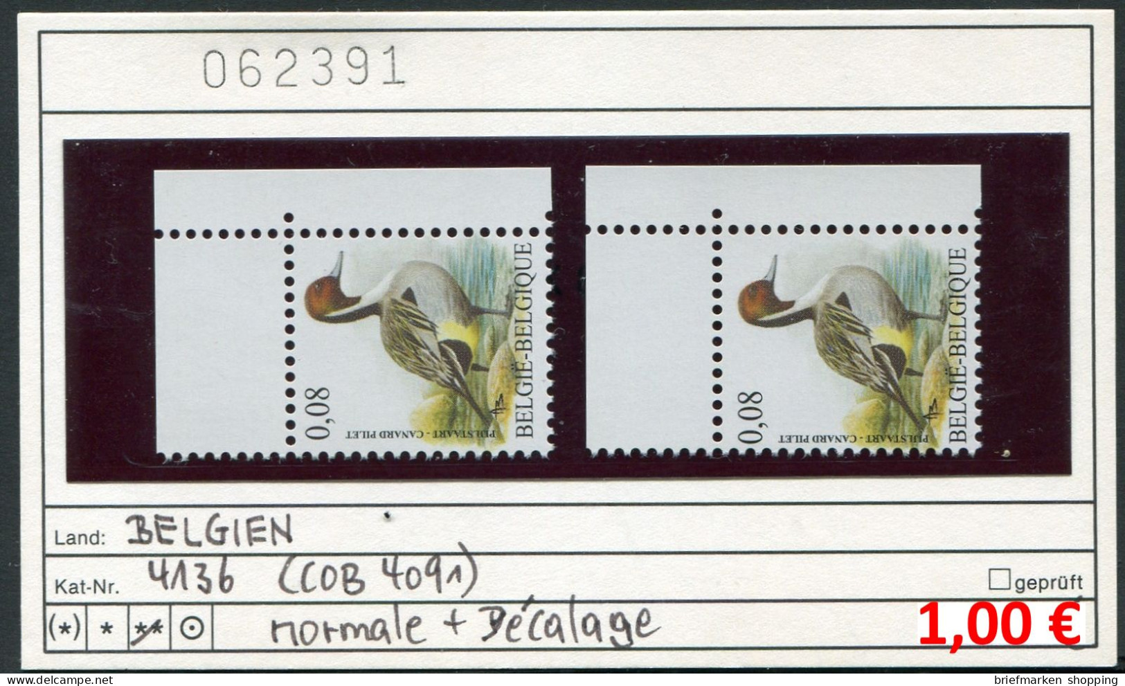 Buzin 2011 - Belgien - Belgique -  Belgium 2011 - België 2011 - COB 4091 Décalage - Michel 4136 - ** Mnh Neuf Postfris - Unclassified