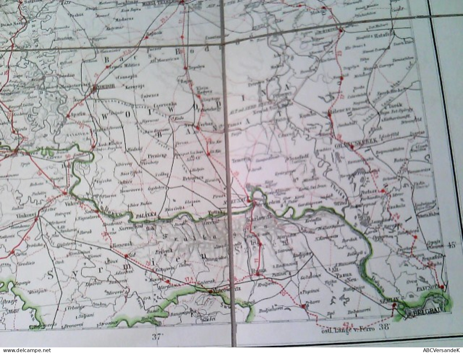 Oesterreich (mehrfach Gefaltete Landkarte) Und Umgebung Mit Triest. Blatt 6. - Other & Unclassified