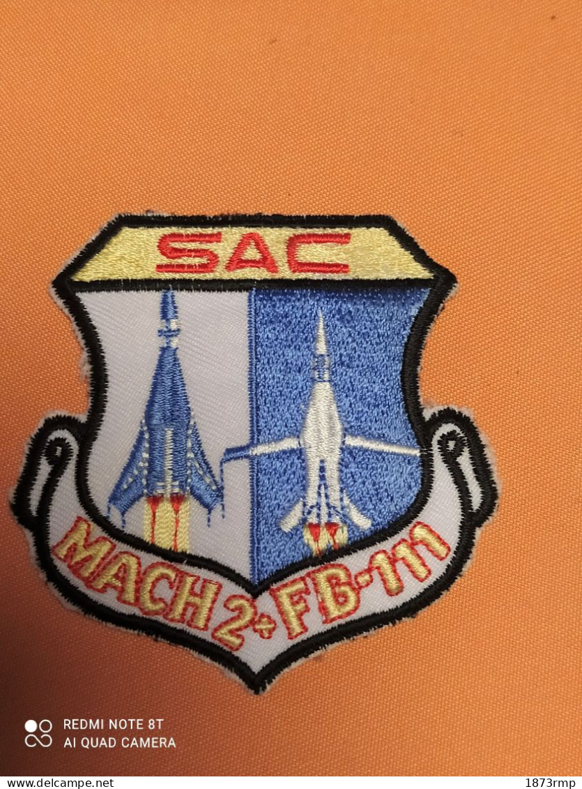 USAF FB 111 SAC MACH 2, STRATEGIC AIR COMMAND , PATCH AVIATION - Aviazione